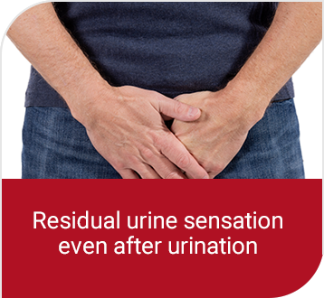 Residual urine sensation even after urination